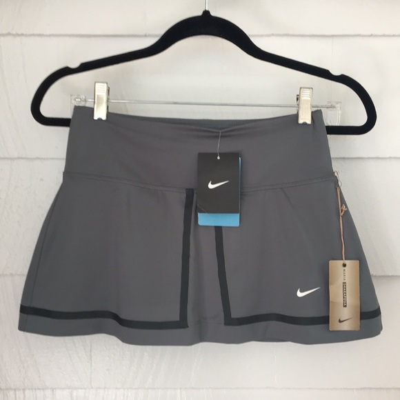 Nike Maria Sharapova Gray/Green Tennis Skirt - Picture 3 of 8